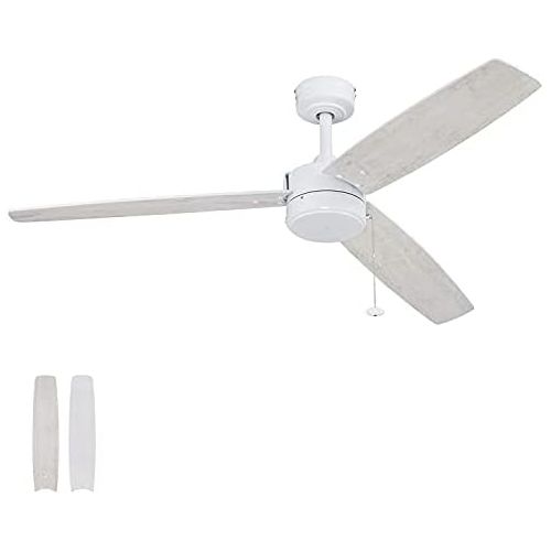  Prominence Home 51467-01 Journal Ceiling Fan, 52, Bright White