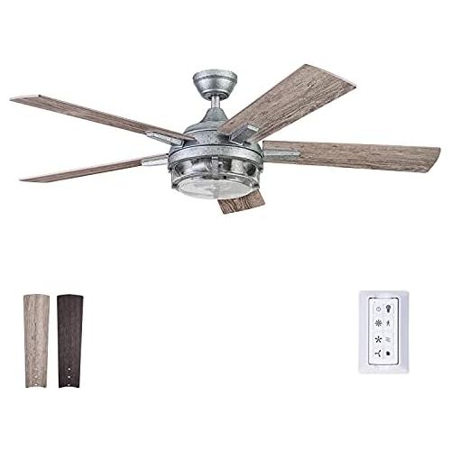  Prominence Home 51657-01 Freyr Ceiling Fan, 52, Galvanized