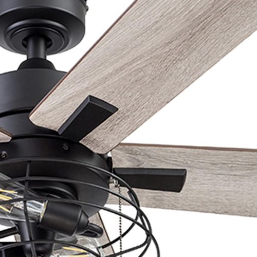  Prominence Home 51457-01 Marshall Ceiling Fan, 52, Matte Black