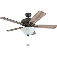 Prominence Home 50816-01 Elmwood Traditional Ceiling Fan (Bluetooth), 42, BarnwoodTumbleweed, Aged Bronze