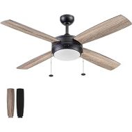 Prominence Home 51635-01 Kailani Ceiling Fan, 52, Matte Black