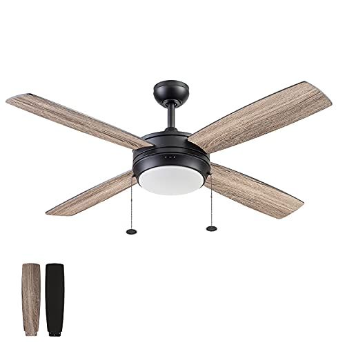  Prominence Home 51635-01 Kailani Ceiling Fan, 52, Matte Black