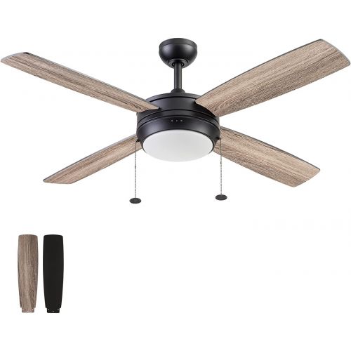  Prominence Home 51635-01 Kailani Ceiling Fan, 52, Matte Black