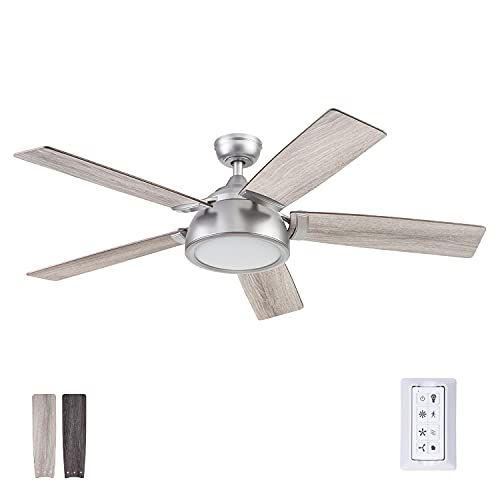  Prominence Home 51640-01 Potomac IO Ceiling Fan, 52, Pewter