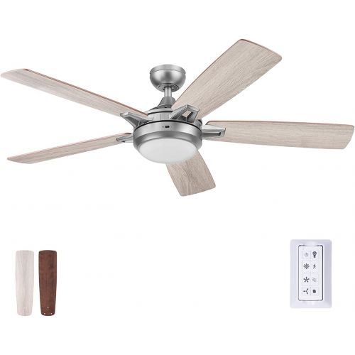  Prominence Home 51650-01 Lorelai Ceiling Fan, 52, Pewter
