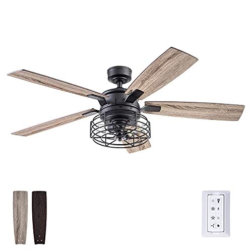  Prominence Home 51485-01 Cypher Ceiling Fan, 52, Matte Black