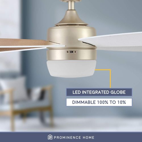  Prominence Home 51470-01 Atlas Ceiling Fan, 44, Champagne