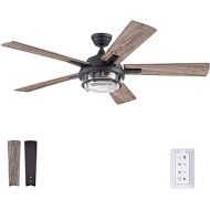 Prominence Home 51484-01 Freyr Ceiling Fan, 52, Textured Black