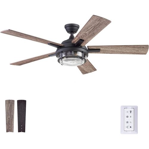  Prominence Home 51484-01 Freyr Ceiling Fan, 52, Textured Black