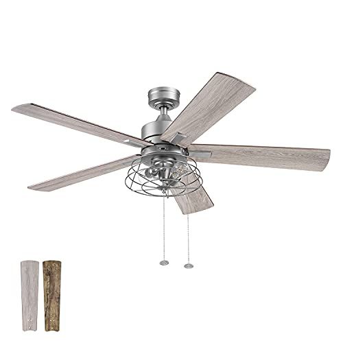  Prominence Home 51458-01 Marshall Ceiling Fan, 52, Pewter