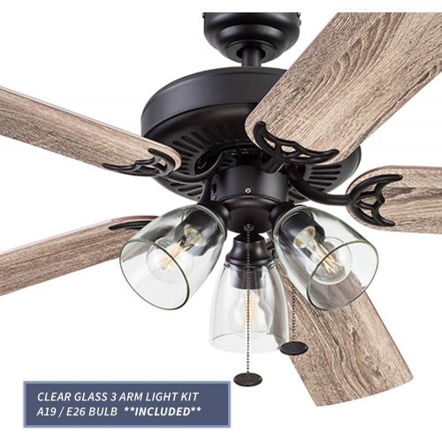  Prominence Home 51593 Saybrook Ceiling Fan, 52, espresso