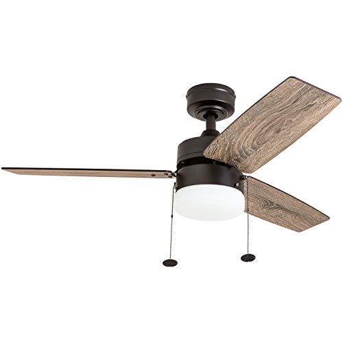  Prominence Home 51015 Reston Farmhouse Ceiling Fan, 42, Bronze