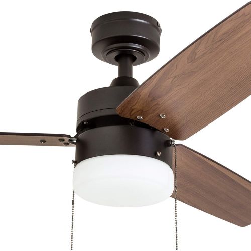  Prominence Home 51015 Reston Farmhouse Ceiling Fan, 42, Bronze