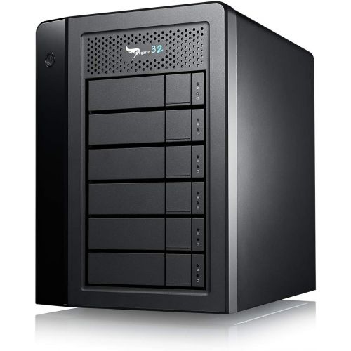  Promise Technology Pegasus32 R6 48TB (6x8TB) Hybrid Thunderbolt 3 or USB32 Direct Attached RAID Storage, High Performance External Hard Drive (P32R6HD48US)