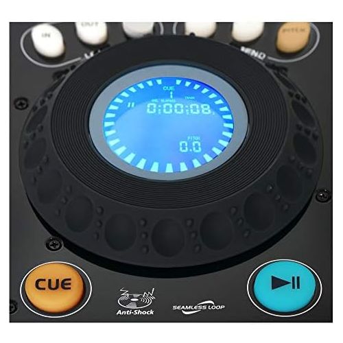  [아마존베스트]Pronomic CDJ-500 Full Station Double DJ CD Player (Standalone Format, Phone/Line Inputs, CD, MP3 CD, SD & USB, Crossfader)