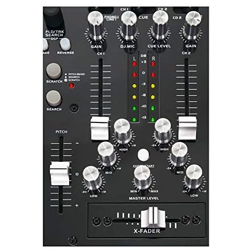  [아마존베스트]Pronomic CDJ-500 Full Station Double DJ CD Player (Standalone Format, Phone/Line Inputs, CD, MP3 CD, SD & USB, Crossfader)