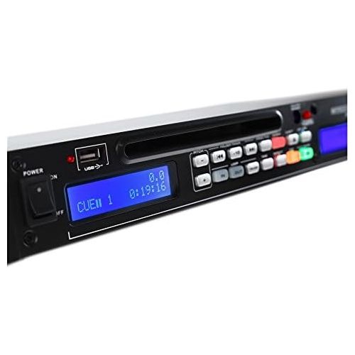  [아마존베스트]Pronomic CDJ-60 CD Player 19 Inch Rack Format 1U Plays CD, MP3 CD, USB, AM/FM Radio Tuner, Remote Control