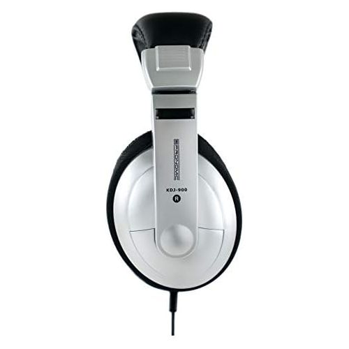  [아마존베스트]Pronomic KDJ-900 DJ Headphones Closed DJ Headphones Adjustable Headband with Adaptor Silver / Black