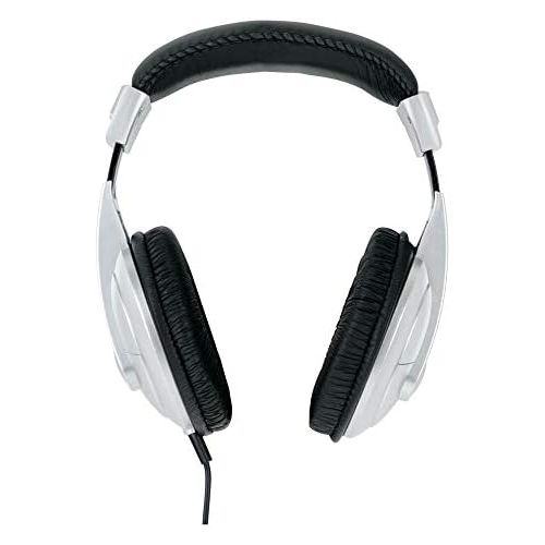  [아마존베스트]Pronomic KDJ-900 DJ Headphones Closed DJ Headphones Adjustable Headband with Adaptor Silver / Black