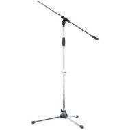 [아마존베스트]Pronomic MS-25C Microphone Stand Boom (Sturdy 3-legged Boom Stand, Height-Adjustable, Including Adjustment Screw and Cable Clips, Chrome)