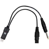 [아마존베스트]Pronomic UXLRJ USB - KLR/Jack Audio Interface, USB Microphone, Recording, Sound Card, Cable, Adapter, PC/MAC, Converter (24 Bit, 0.23m, Plug & Play, No Driver Installation)