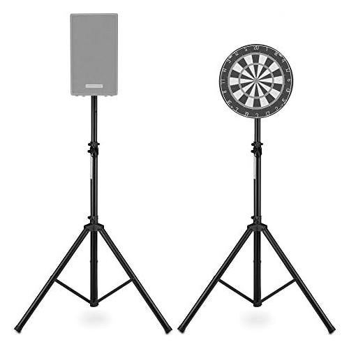  [아마존베스트]Pronomic PLC-1S speaker stand black steel (steel speaker stand, stable, extra-wide tripod design, extended from about 120 to 193 cm. Capacity: max 50 kg, weight: 5,5 kg)