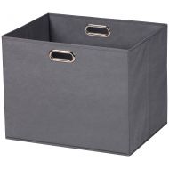 Prorighty 2-Pack Jumbo Storage Bins | Largest Basket 17.7 inch Dual Metal Handles | Foldable Containers, Boxes, Tote, Baskets| for Offices, Nursery, Toys, Laundry, Gifts| Household