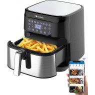 Proscenic T21 Air Fryer, XL 5.8 QT for Home, 1700W Smart Electric Airfryer Oilless Roasting Preheat Keep Warm, Multi Functions Digital Touchscreen, Alexa WiFi APP Control Online Re