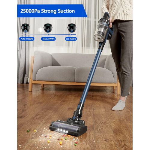  Proscenic P10 PRO Cordless Vacuum Cleaner, 3 Ajustable Modes & Up to 55Min Long Runtime, Blue