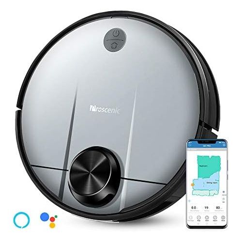  [아마존베스트]Proscenic M6 PRO WLAN Robot Vacuum Cleaner with Wiping Function, Vacuum Cleaner Robot with Laser Navigation, Alexa & Google Home & App Control, 2600 PA Suction Power and Selective