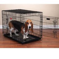 Proselect (PRPQC) Guardian Gear ProSelect Everlasting Dual-Door Dog Crates for Dogs and Pets - Black; Medium