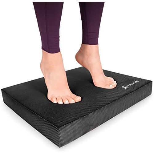  ProsourceFit Exercise Balance Pad, Non-Slip Cushioned Foam Mat & Knee Pad for Fitness and Stability Training, Yoga, Physical Therapy