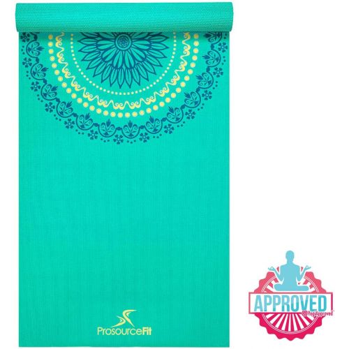  ProSource Yoga Mats 316” (5mm) Thick for Comfort & Stability with Exclusive Printed Designs