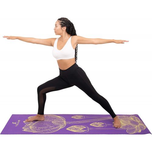  ProSource Yoga Mats 316” (5mm) Thick for Comfort & Stability with Exclusive Printed Designs