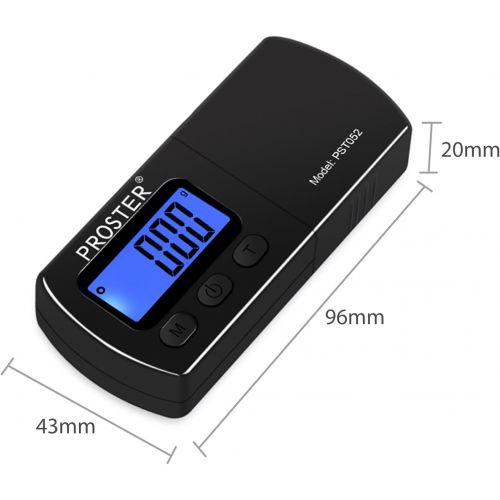  Proster 5g/0.01g Turntable Stylus Force Tracking Scale Phono Turntable Cartridge Pressure Gauge Tone Arm Scale Record Stylus Alignment with LCD Backlight for Tonearm Phono Cartridg