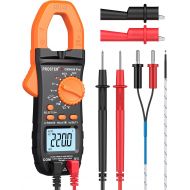 [아마존베스트]Proster 6000 Counts Clamp Multimeter Digital Auto-Ranging Tester AC DC Current Voltage Clamp Meter with Temperature NCV TRMS Continuity Capacitance Resistance Frequency Diode Hz Te