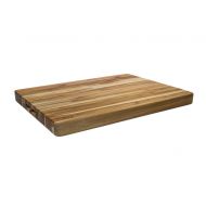 Proteak 106 Rectangle Edge Grain Cutting Board With Hand Grip - 20 X 15 Inch