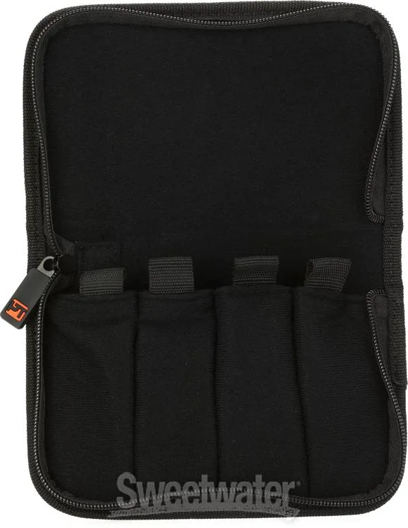  Protec A221ZIP Nylon Trumpet Mouthpiece Pouch with Zipper Closure (4-mouthpiece)