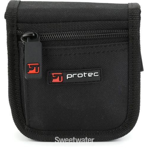  Protec A220ZIP Small Brass Double Mouthpiece Pouch with Zipper