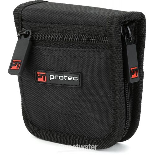  Protec A220ZIP Small Brass Double Mouthpiece Pouch with Zipper