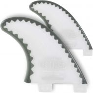 Pro Teck Power Flex 4.5 Clear / Smoke Grey FCS Side Surfboard Fins - Set of 2 Fins