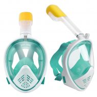 Protect Qsumiju Underwater Snorkeling Set 180 Degree Wide Respiratory Masks Waterproof Full Face Diving Mask