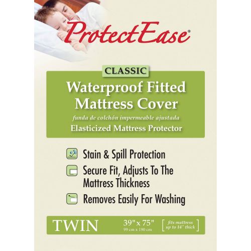  ProtectEase? ProtectEase Classic Waterproof Fitted Mattress Cover