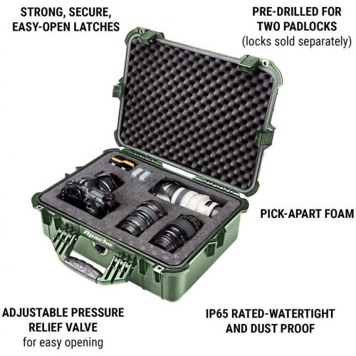  [아마존베스트]Apache 4800 Weatherproof Protective Case - X-Large (Green)