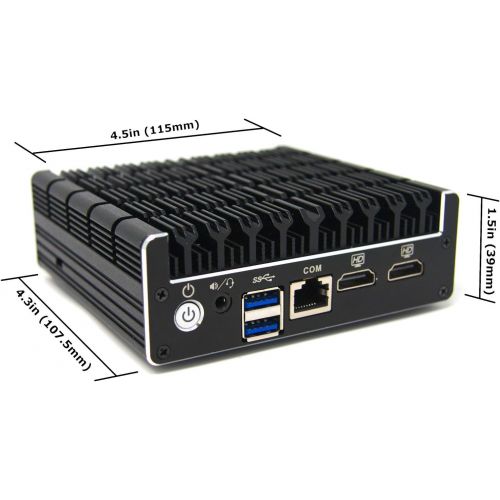  Protectli Vault FW4B - 4 Port, Firewall Micro Appliance/Mini PC - Intel Quad Core, AES-NI, 8GB RAM, 120GB mSATA SSD