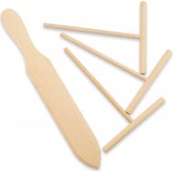 Prowithlin 4 Piece Crepe Spreader and Spatula Set, Crepes Maker Made Of 100% Natural Beech Wood, 12 Crepe Spatula and 4.7 Crepe Spreader, Crepe Pan Dosa Pan Accessories Crepe Tools