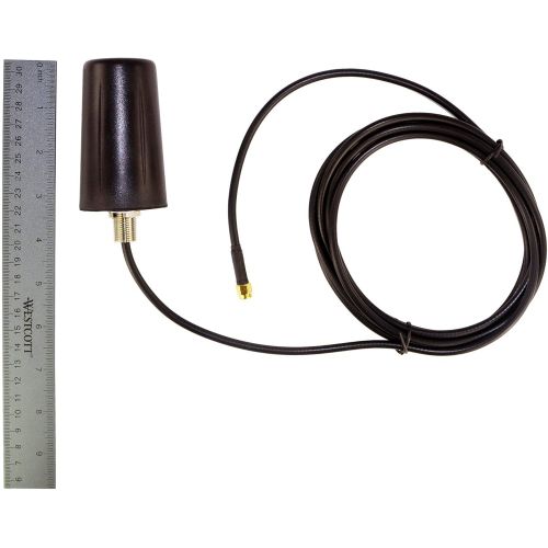  Vandal Resistant MIMO Low Profile 3G4GLTE Omni-Directional Screw Mount Antenna - 10 ft Coax Lead - for Cisco, Cradlepoint, Digi, Novatel, Pepwave, Proxicast, Sierra Wireless, and