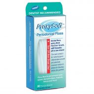 Proxysoft 12 Packs of Dental Floss for Braces with Threader and Thick Proxy Brush for Daily Care of Periodontal Disease and Gum Health - Orthodontic Flossers for Braces and Teeth, Periodonta