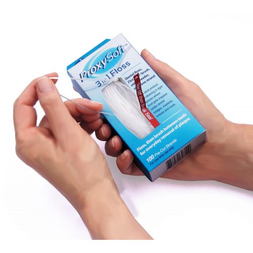  Proxysoft 12 Packs of Dental Floss for Optimal Teeth Flossing vs Traditional Flossing - Pre-Cut Floss Threaders...