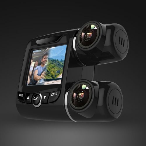  Pruveeo PV2 Dash Cam Dual FHD 1920x1080P Front and Cabin, Dash Camera for Cars Uber Lyft Truck Taxi Drivers